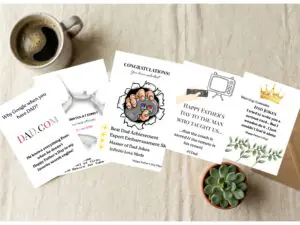 Mockups_1 Funny Father’s Day card bundle printable set of 6, instant download PDF digital cards for dad